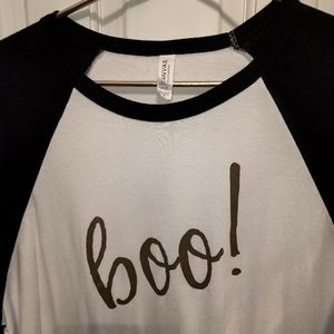 CANVAS brand Bella Canvas. Men's XL/TG Halloween Boo top, 52cotton 48Polyester